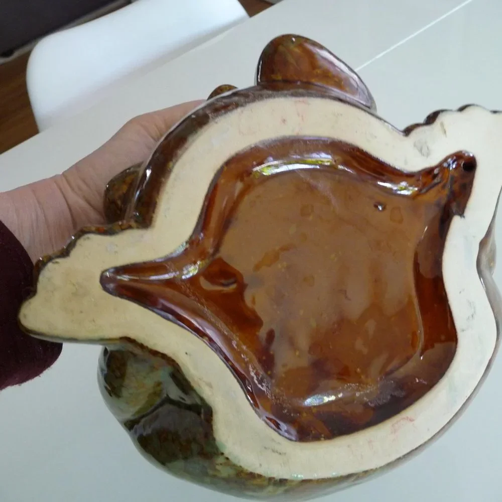 GORGEOUS FUNKY MID CENTURY CERAMIC WATERING POT MADE BY BIRD BRAIN - Picture 6 of 6